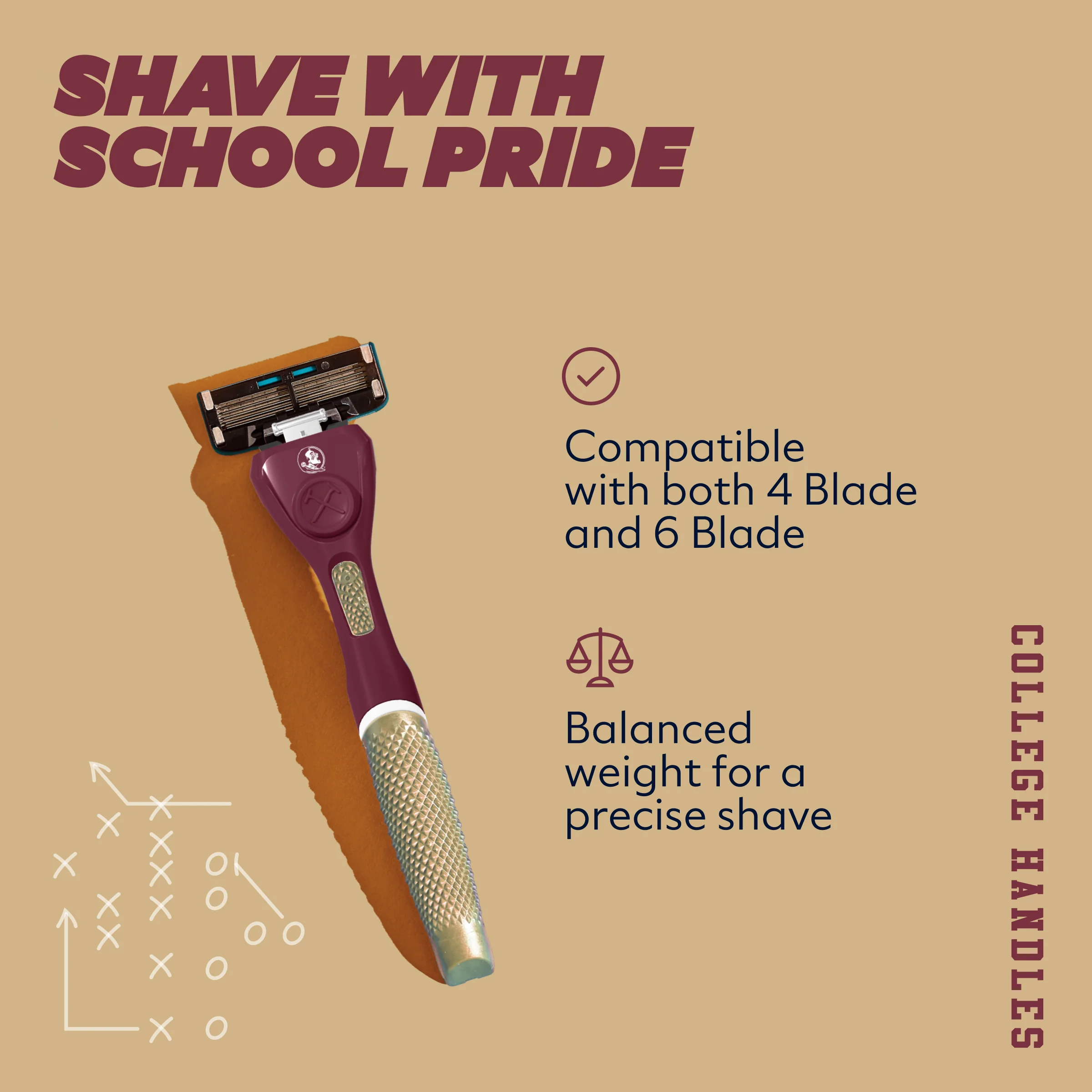 Florida State University Diamond Grip Handle - Image 3