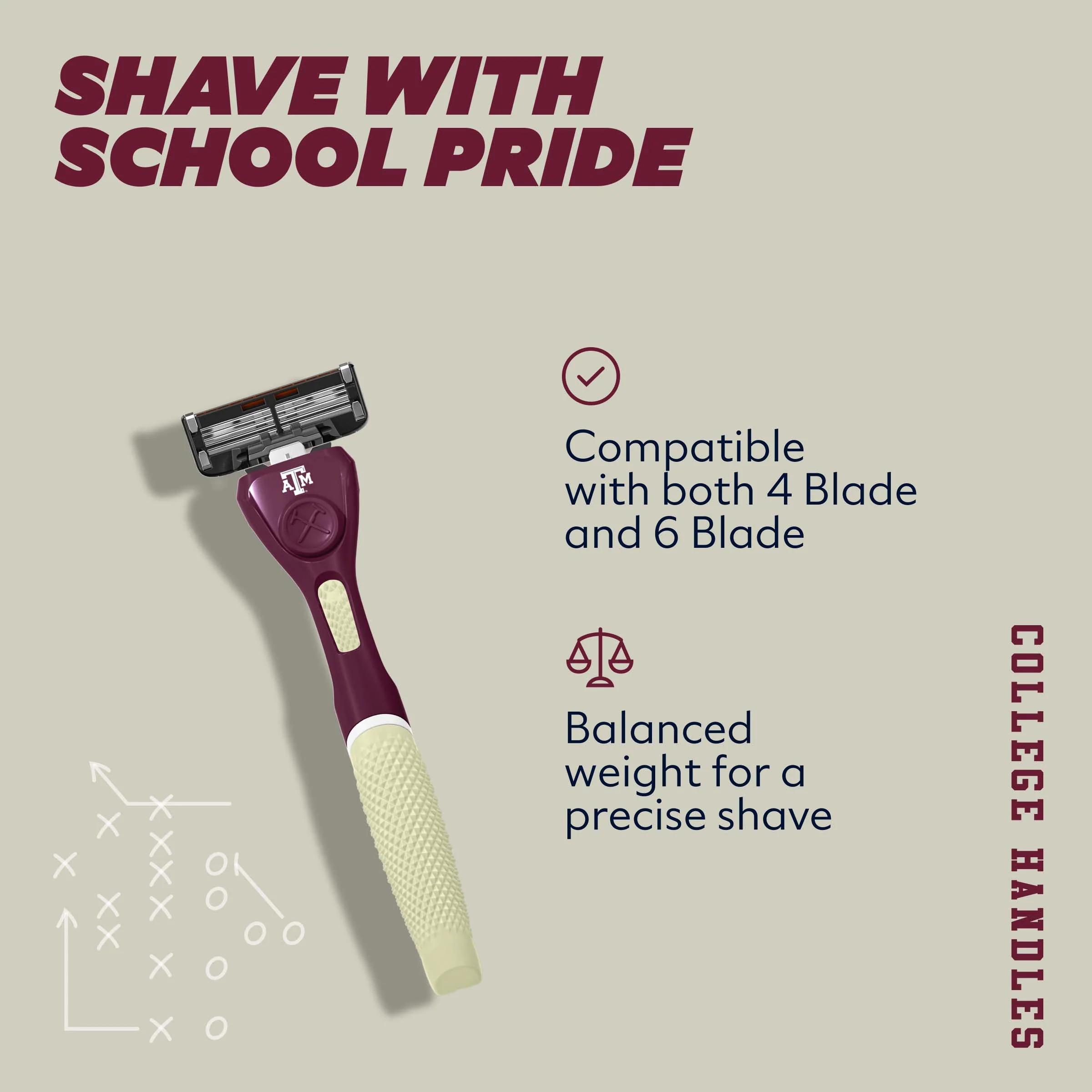 Texas A&M University Diamond Grip Handle - Image 5