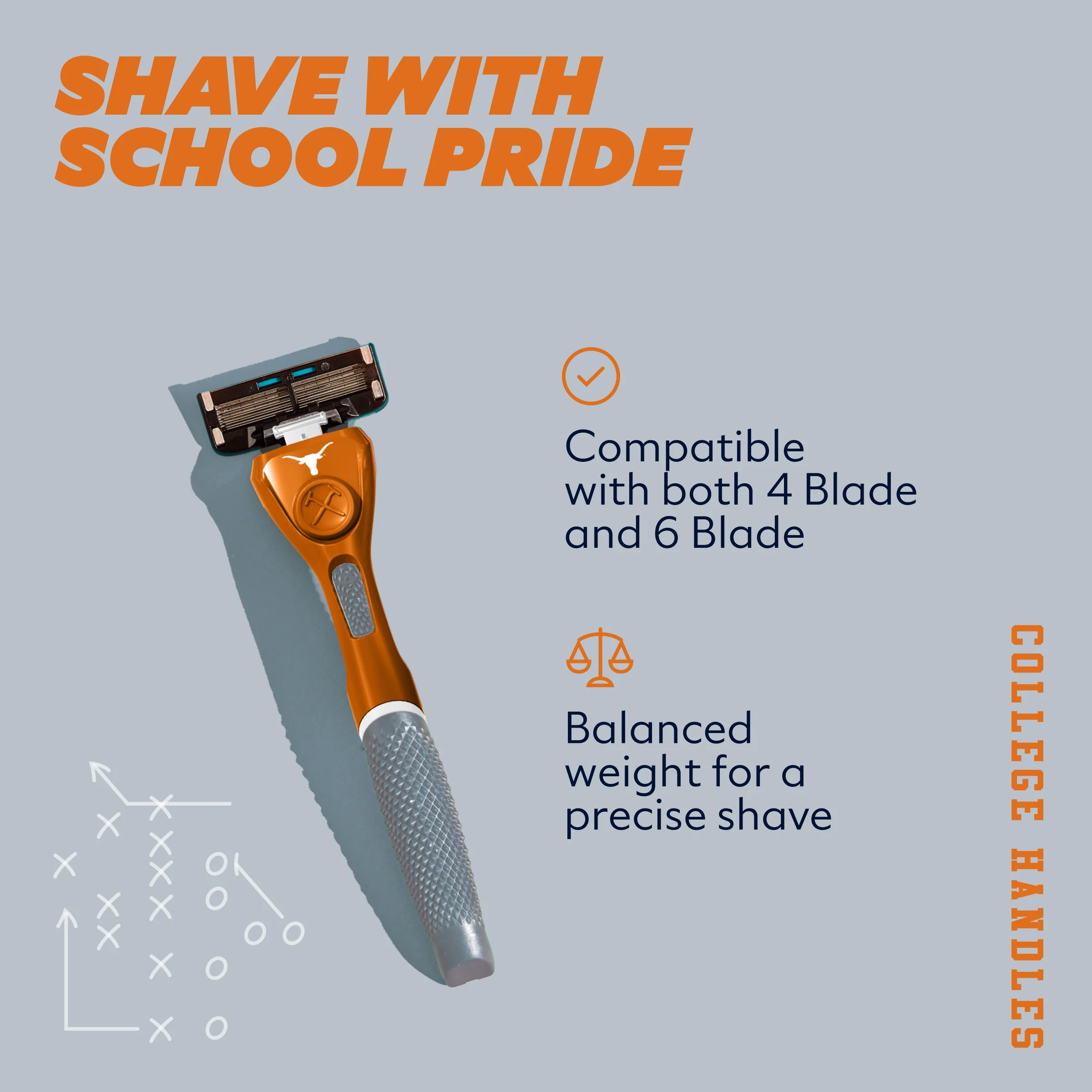University of Texas Diamond Grip Handle - Image 3